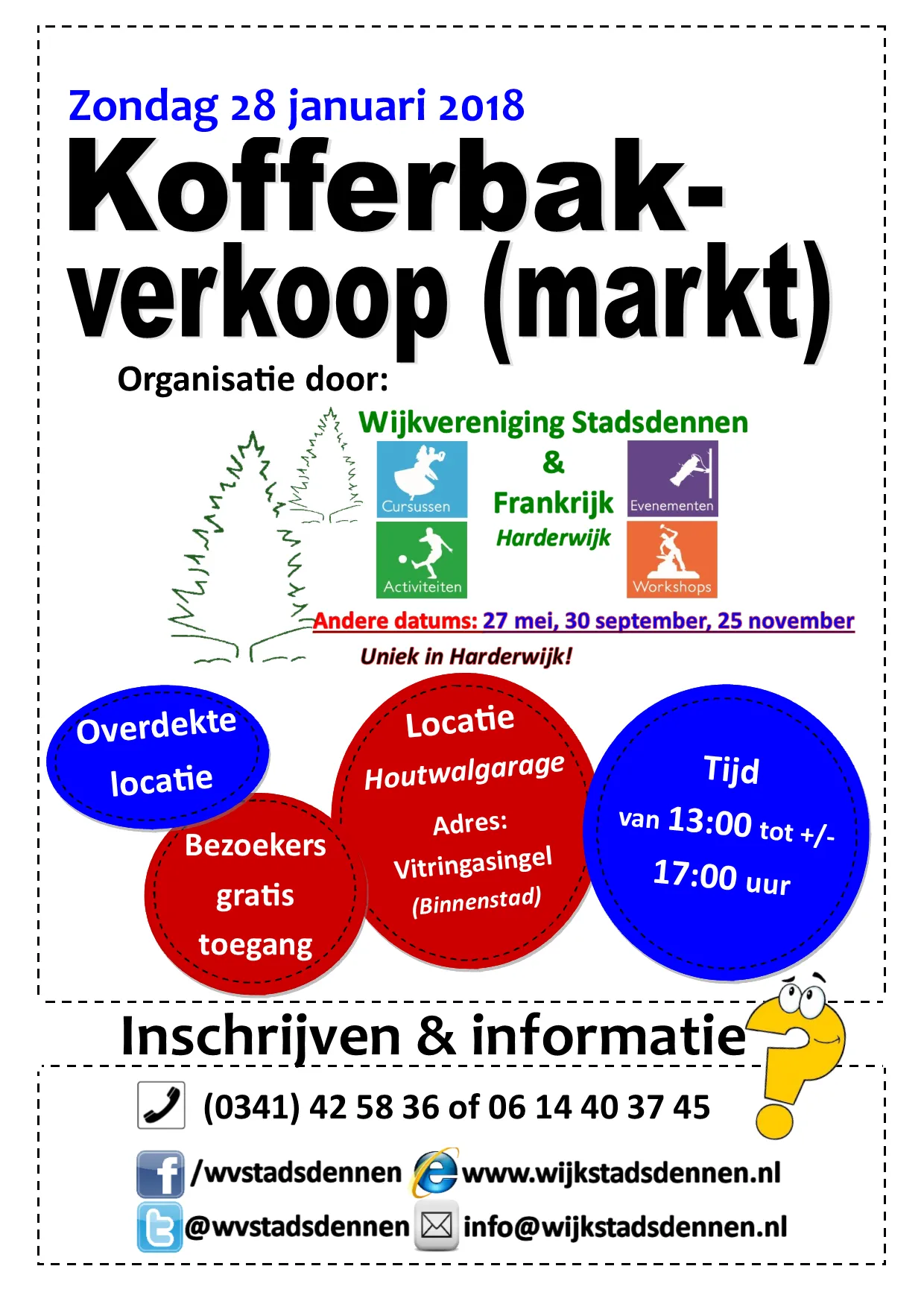 kofferbakverkoop 28 januari 2018