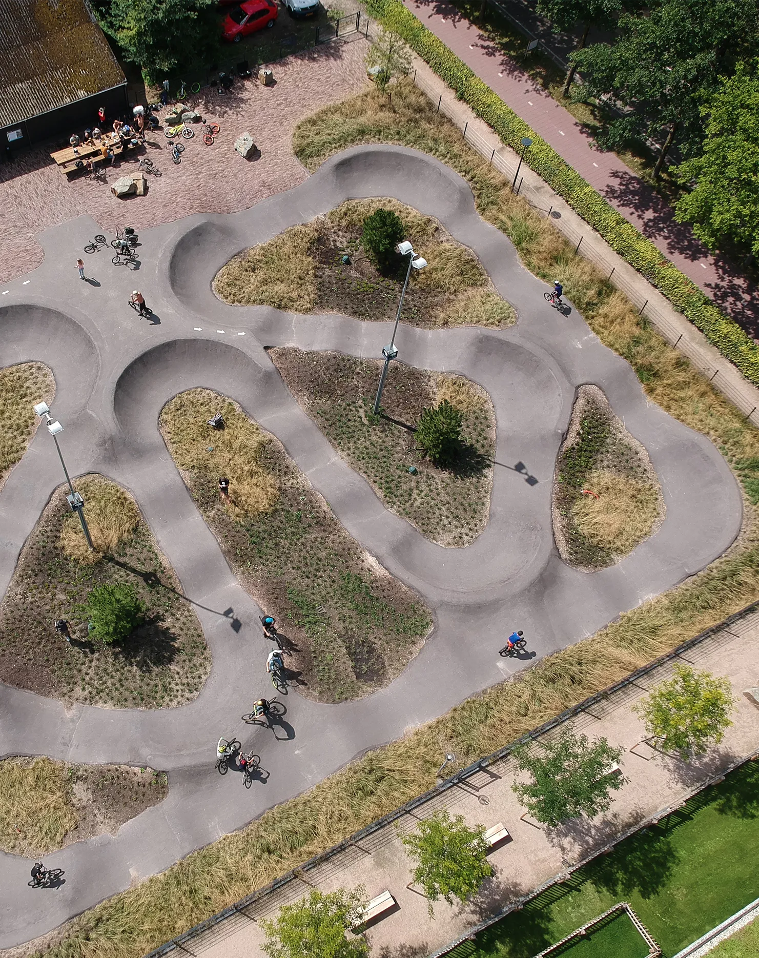 stadsidee pumptrack mountainbike harderwijk drielanden
