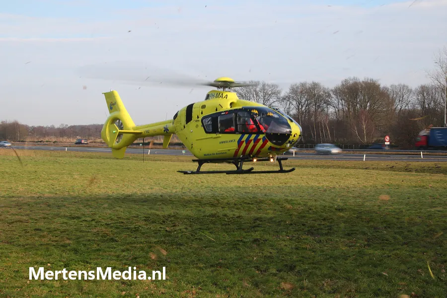 traumahelicopter korhoenlaan horst snelweg landen