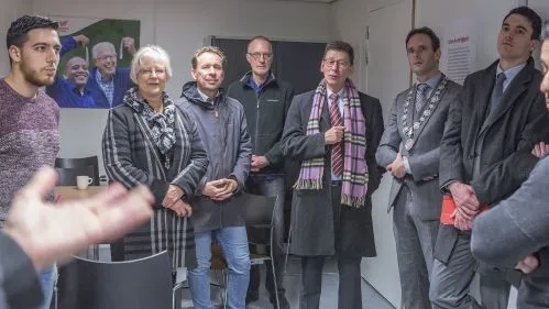 werkbezoek commissaris koning azc gemeentewerf gemeente harderwijk