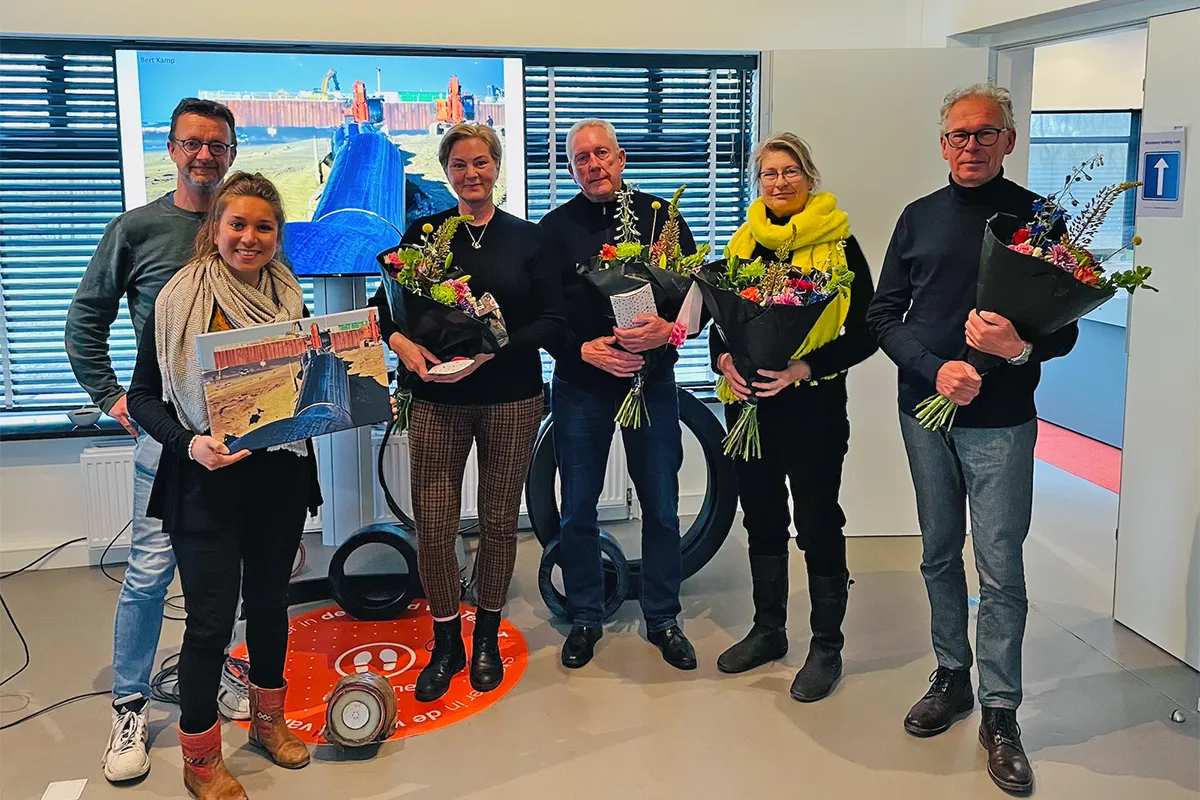 winnaars fotowedstrijd zandkasteel