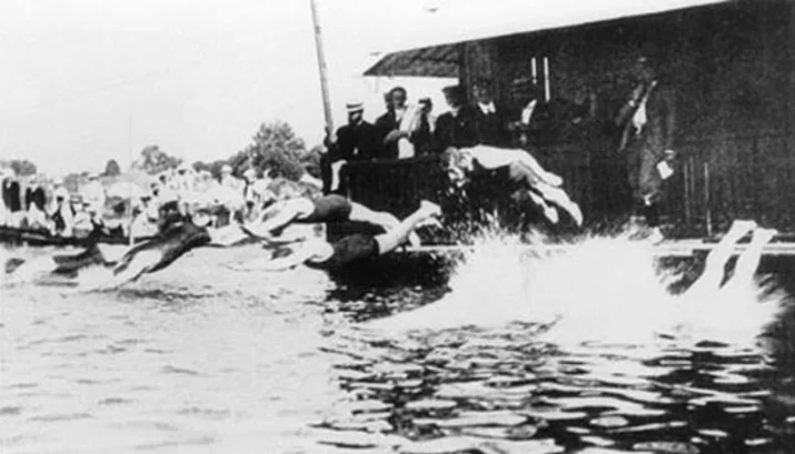 zwemmen in de seine wikipedia banner