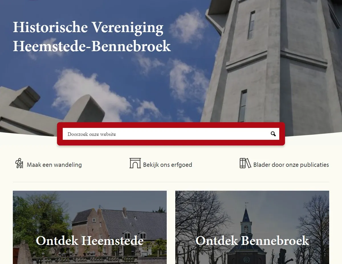 hvhb schermopname vernieuwde website