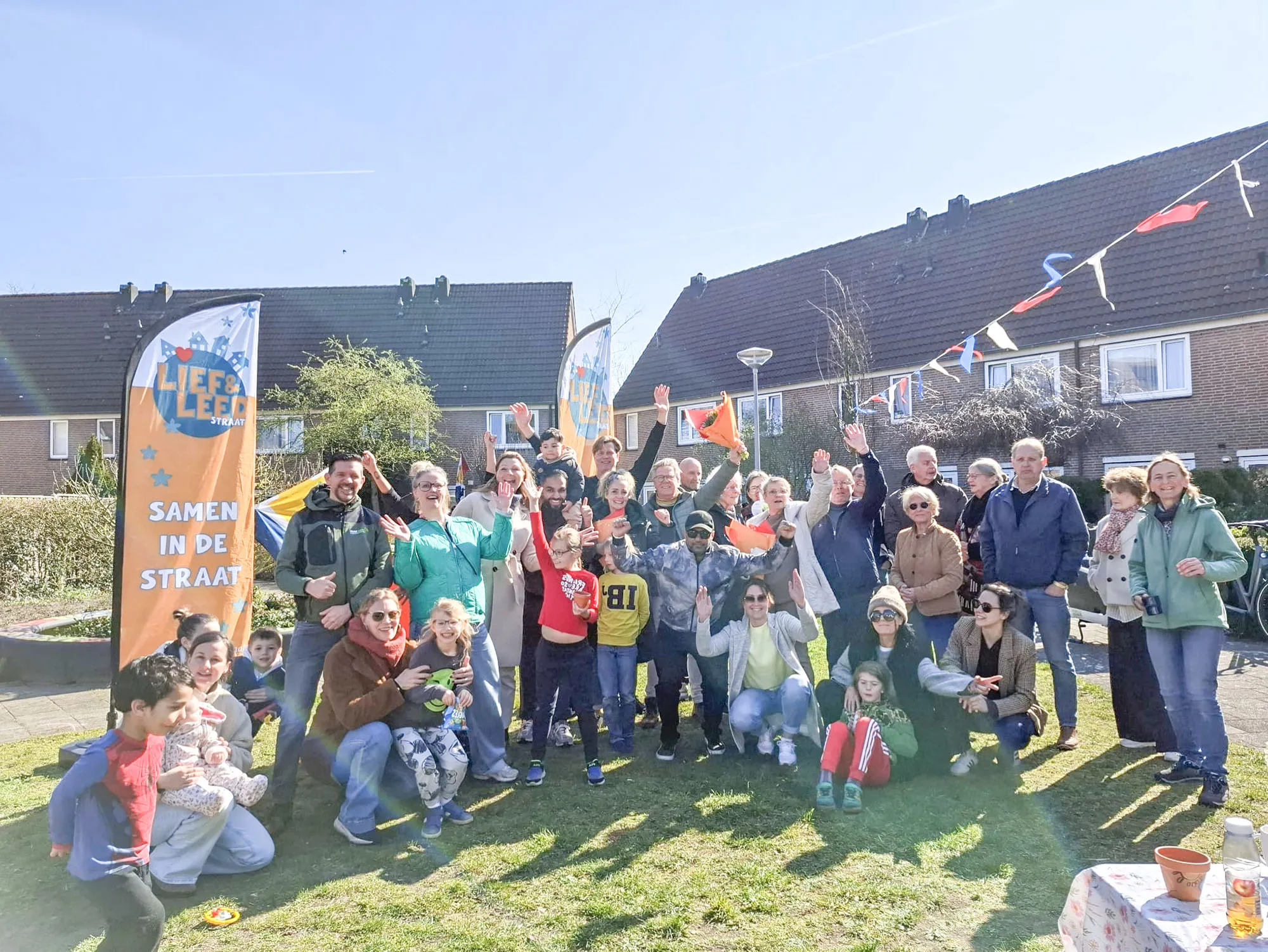 open foto Lief en Leedstraat Gravin Margarethahof, groepsfoto