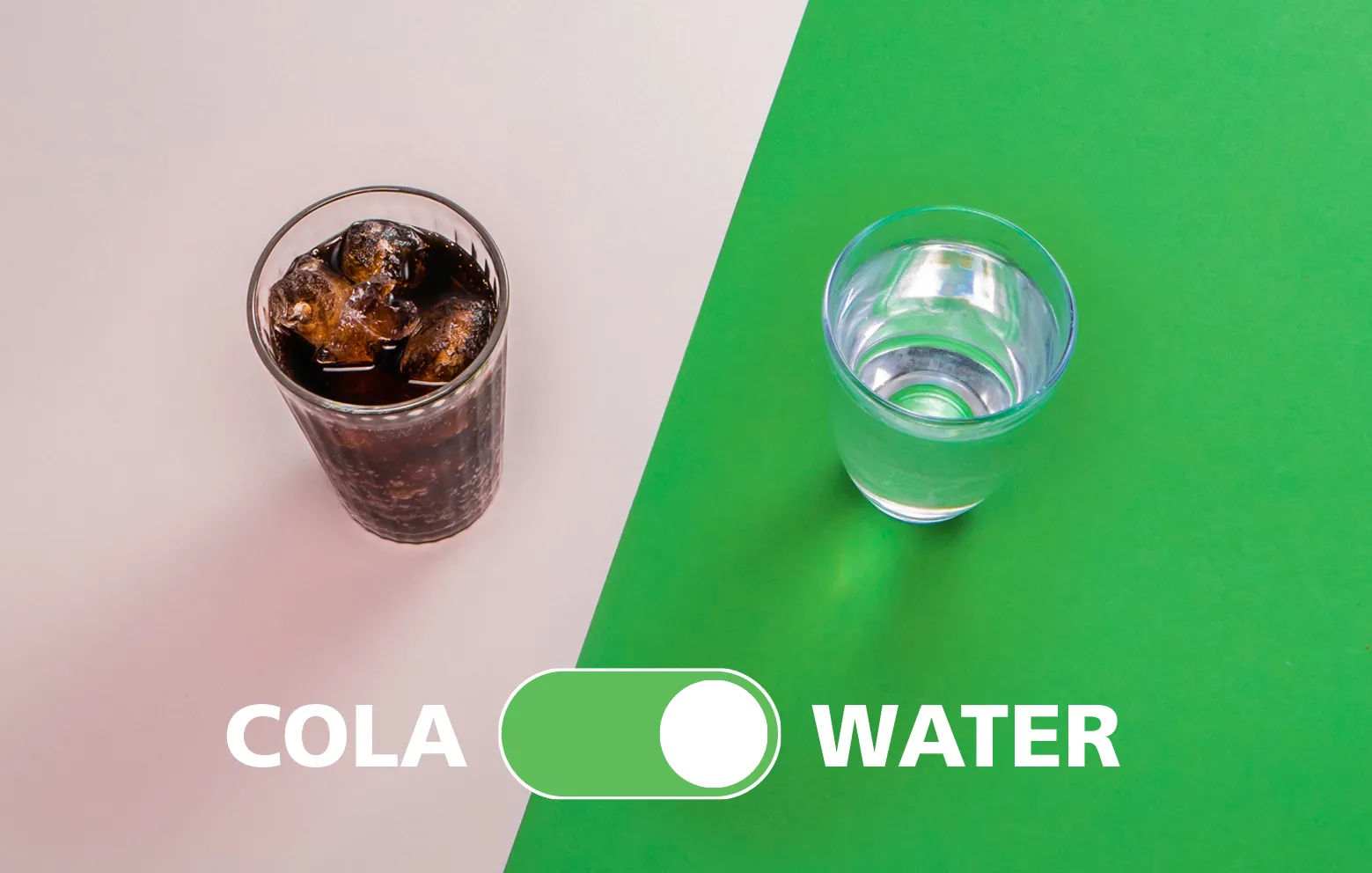 eetwissel cola water