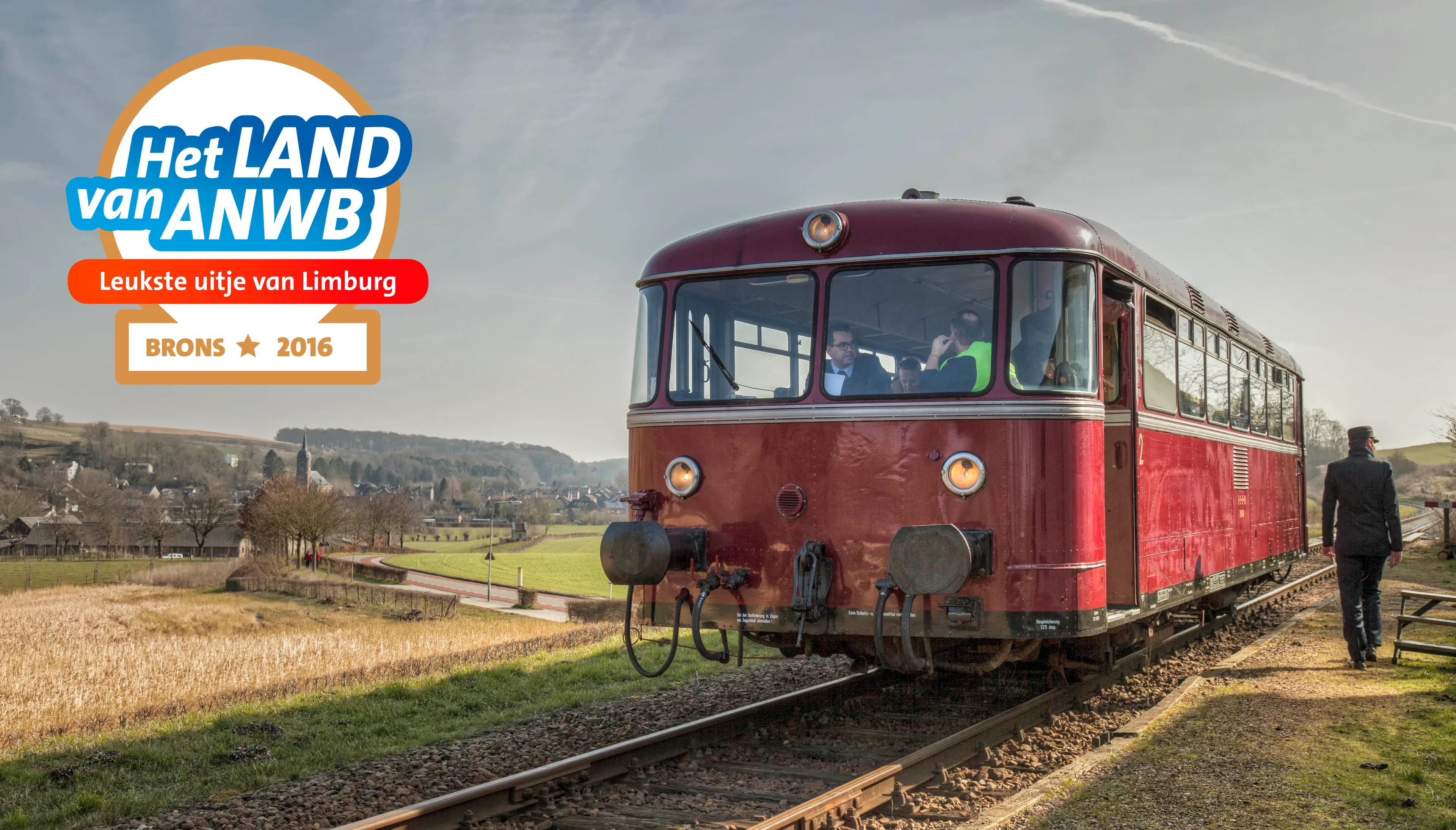 foto railbus met leukste uitje logo erbij