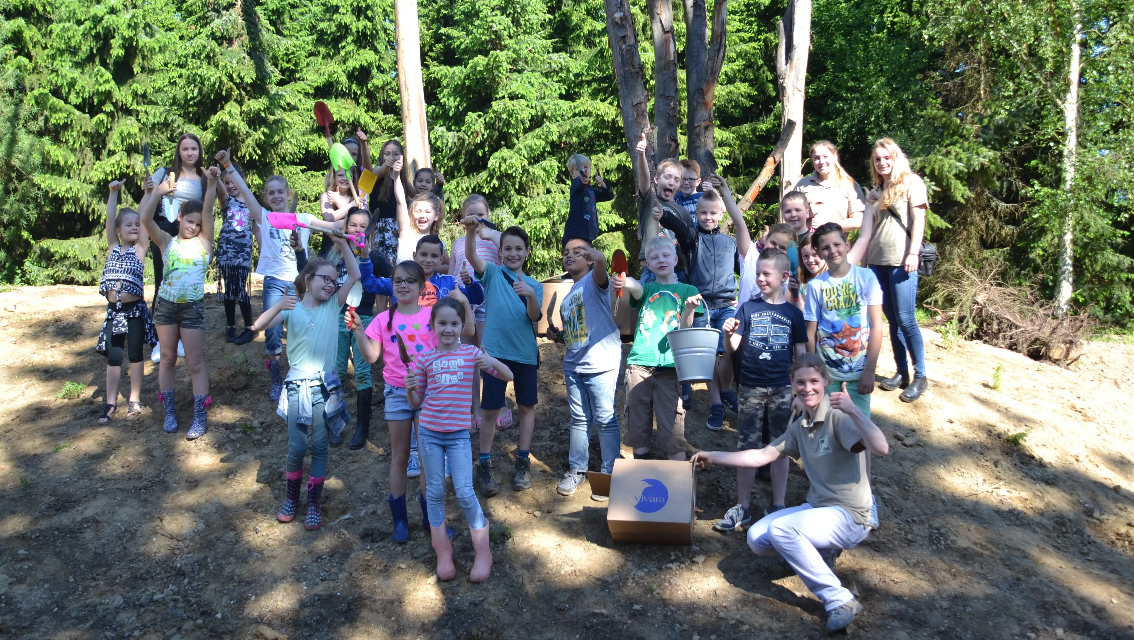 gaiazoo leerlingen van groep 6 van basisschool de diabolo wilde bloemen gepoot in gaiazoo e1495469645607
