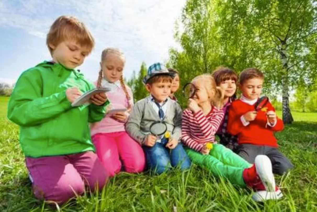 0 kinderen in de natuur