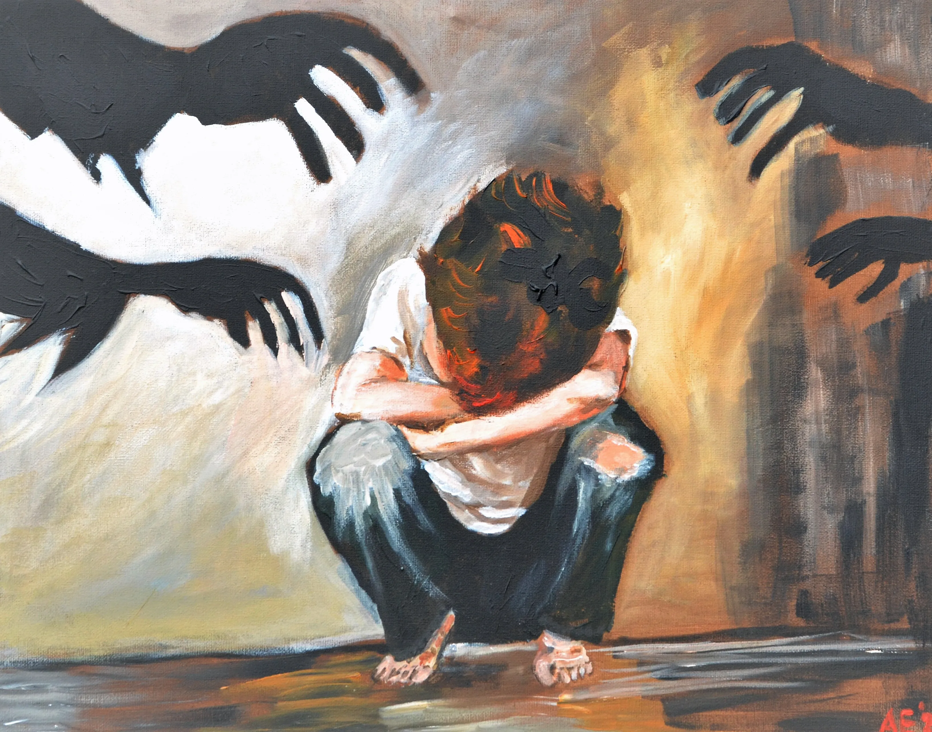 arkparkdag geschilderd kunstwerk