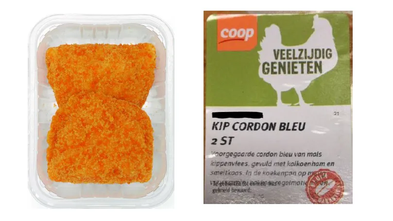 coop belangrijke veiligheidswaarschuwing coop kip cordon blue 2 stuks coop