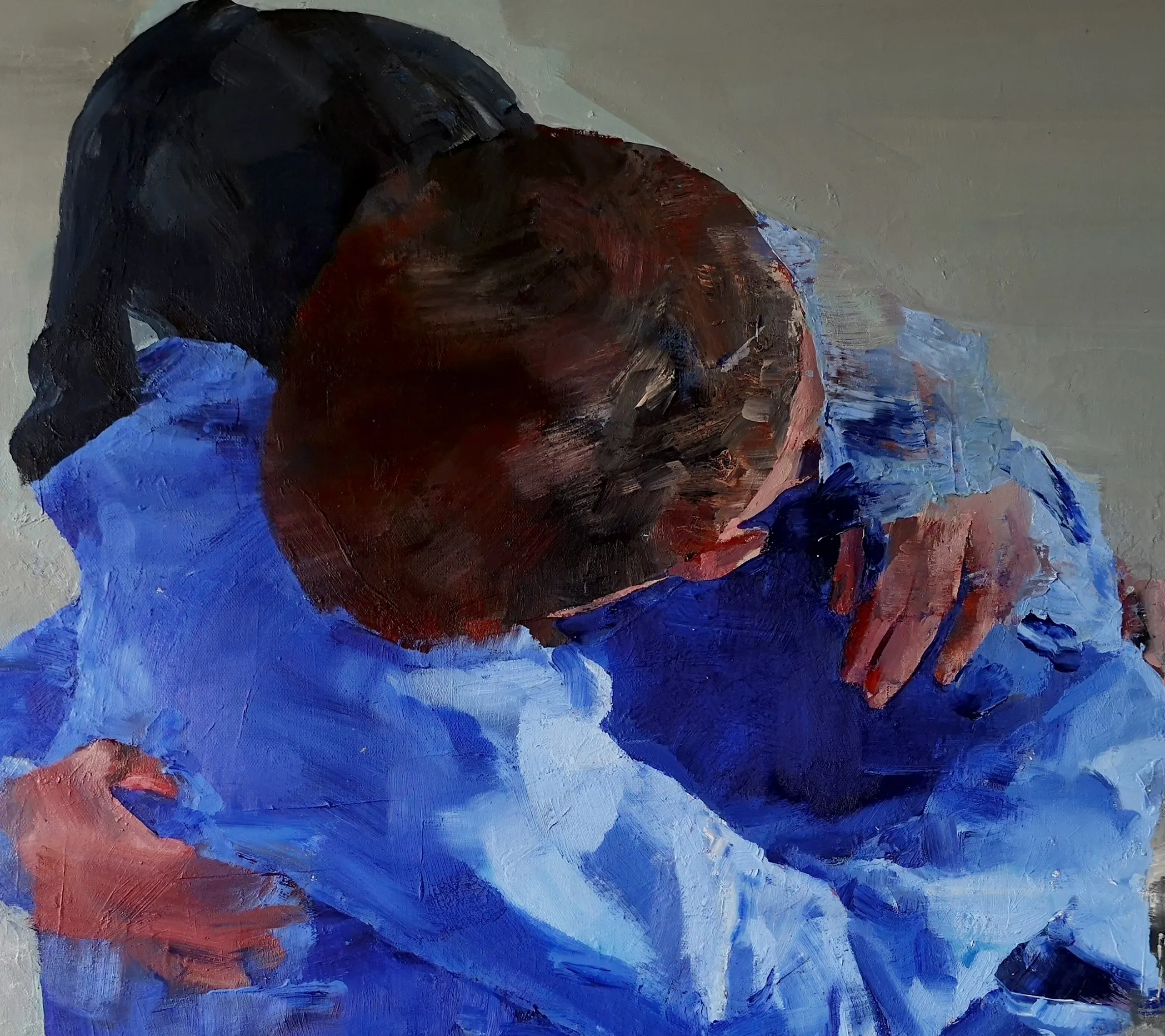 embrace80x90 oil on canvas