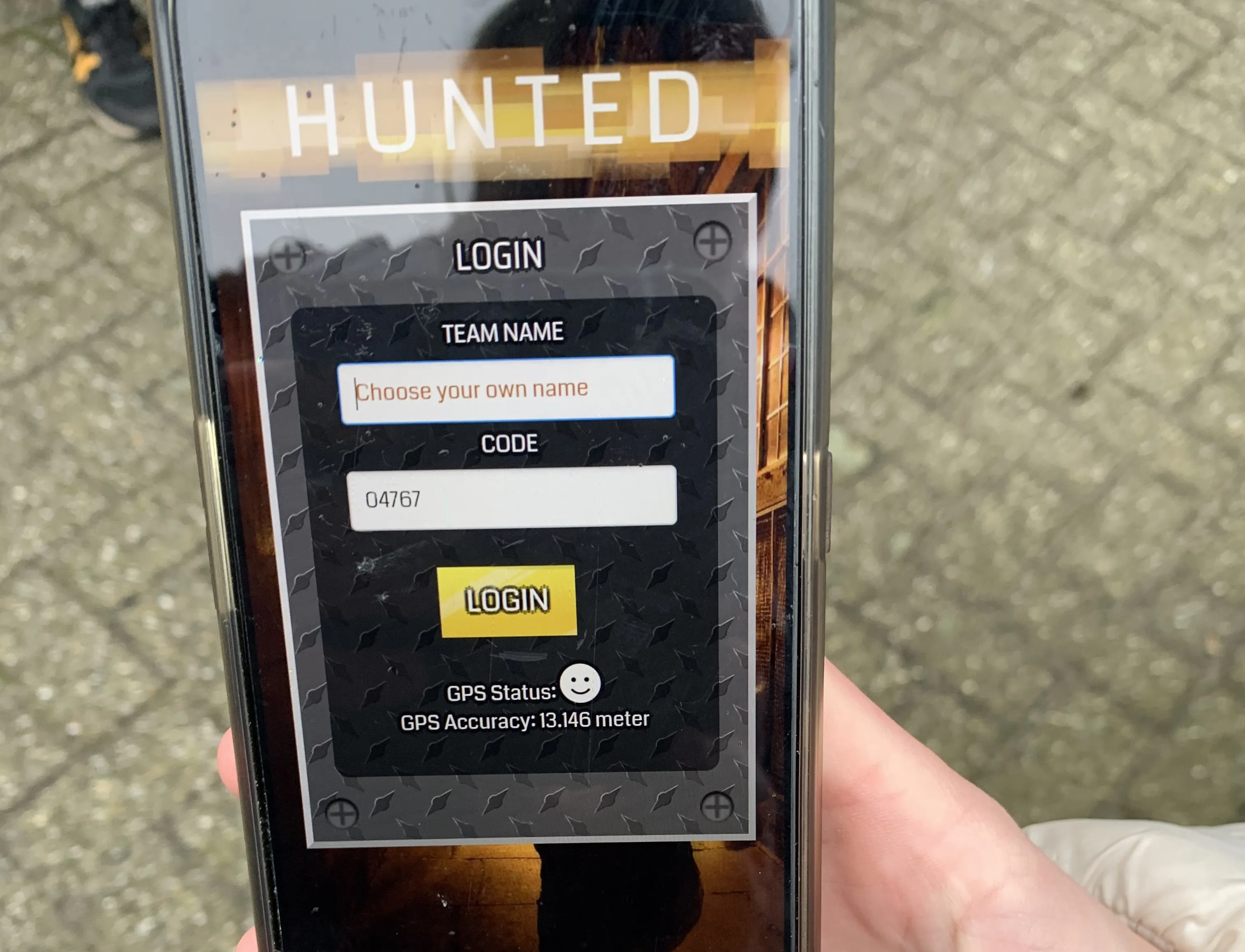 hunted mobiel
