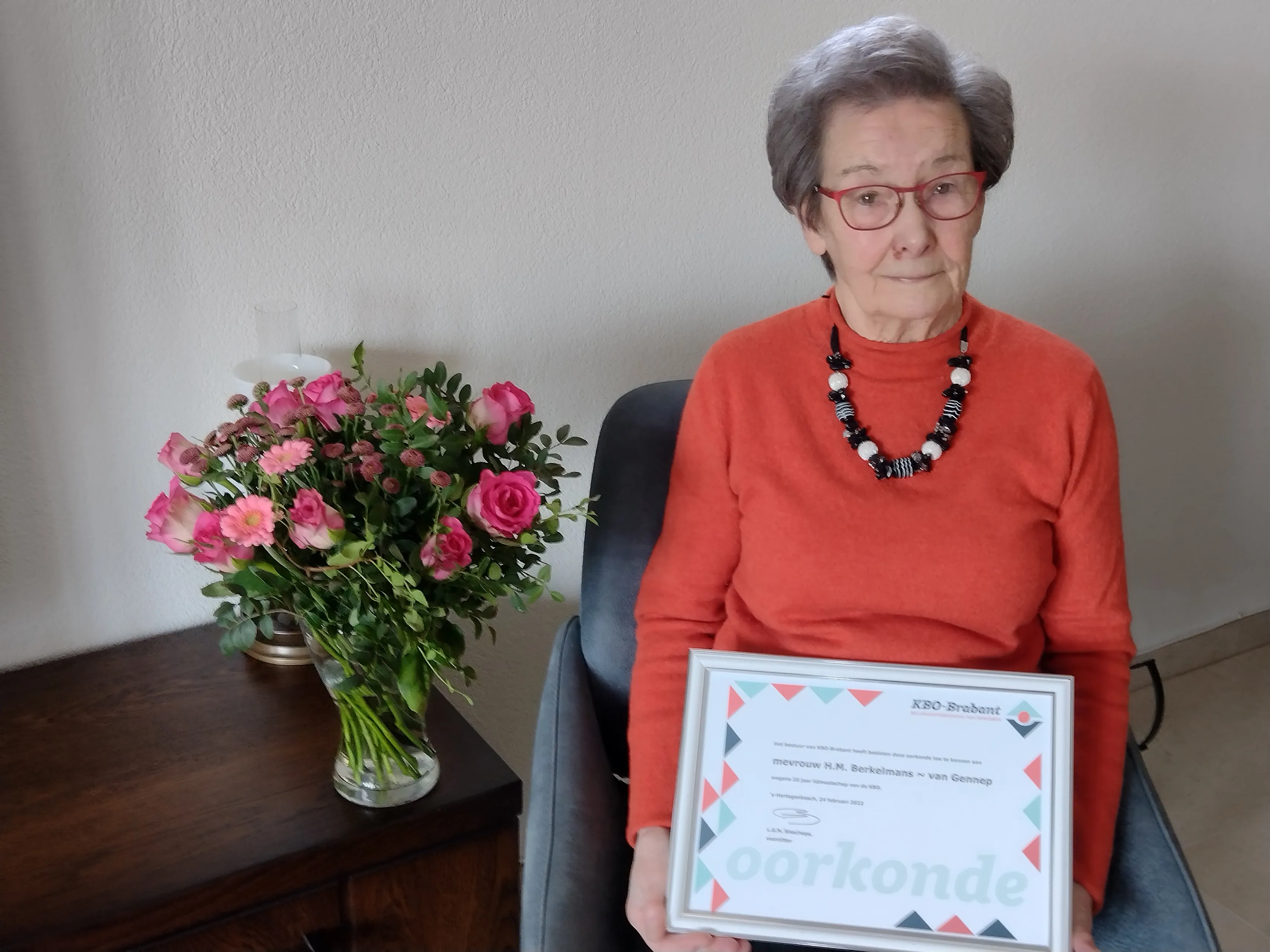 jubilaris mevrouw lenie berkelmans