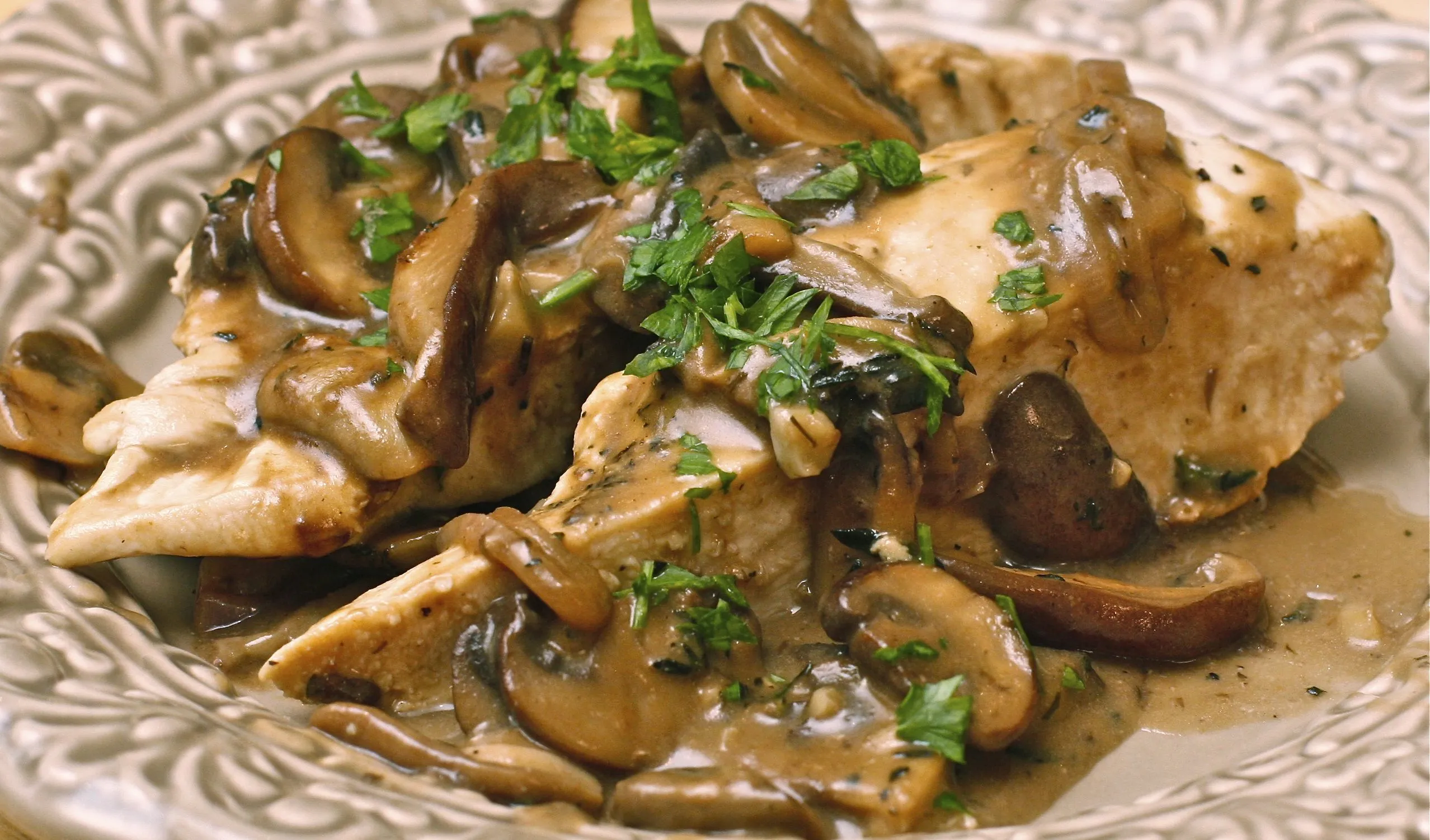 kip met champignons uit de oven