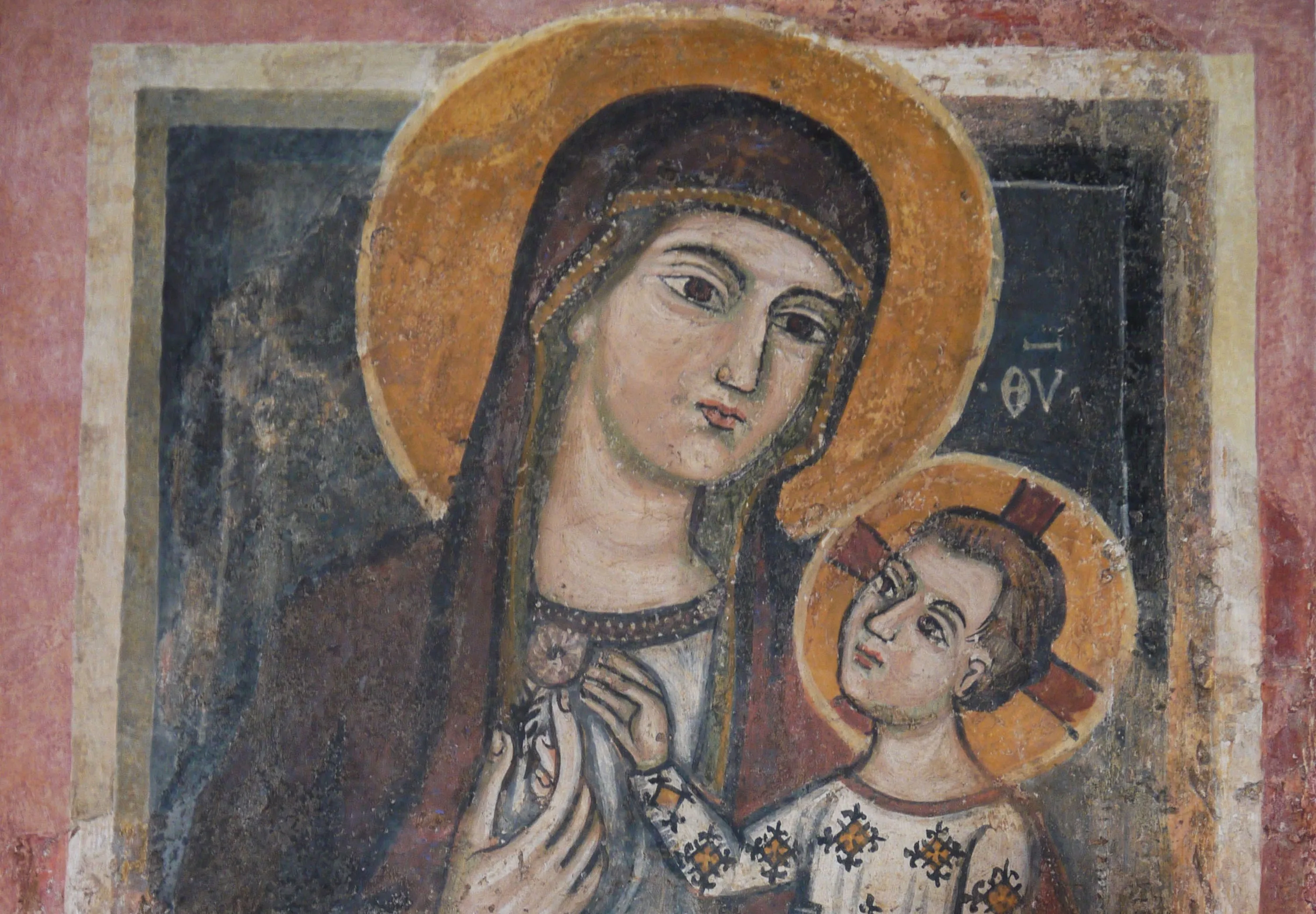 moeder gods met kind uit de kerk santa maria della croce casaranello ca 1300 1