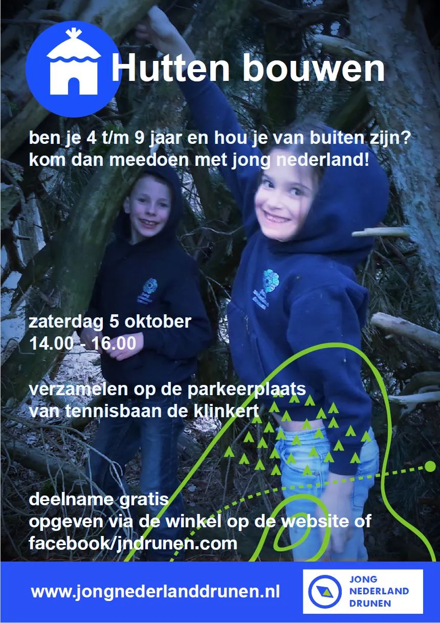 poster hutten bouwen
