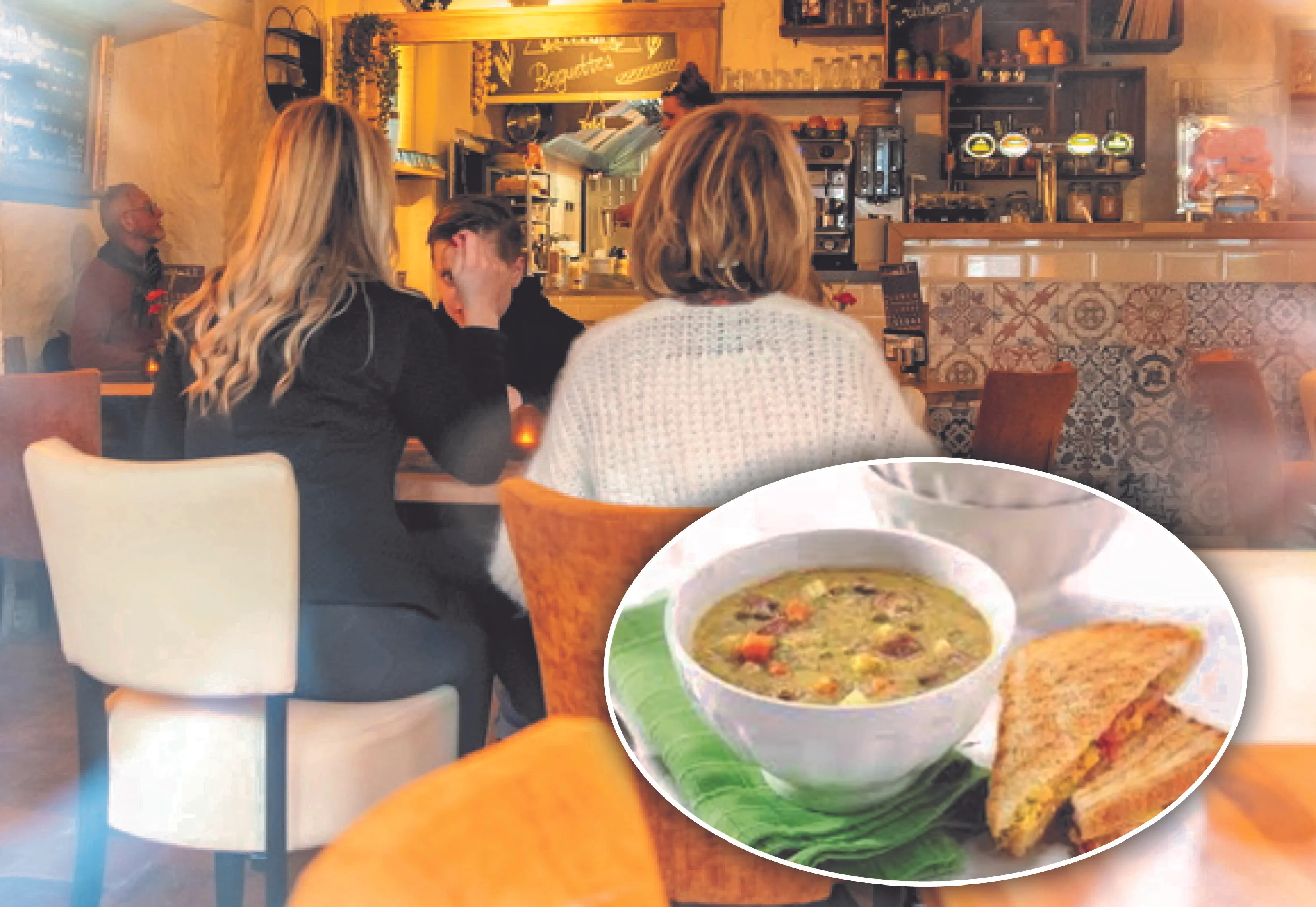 snertwandeling afbeelding met tosti