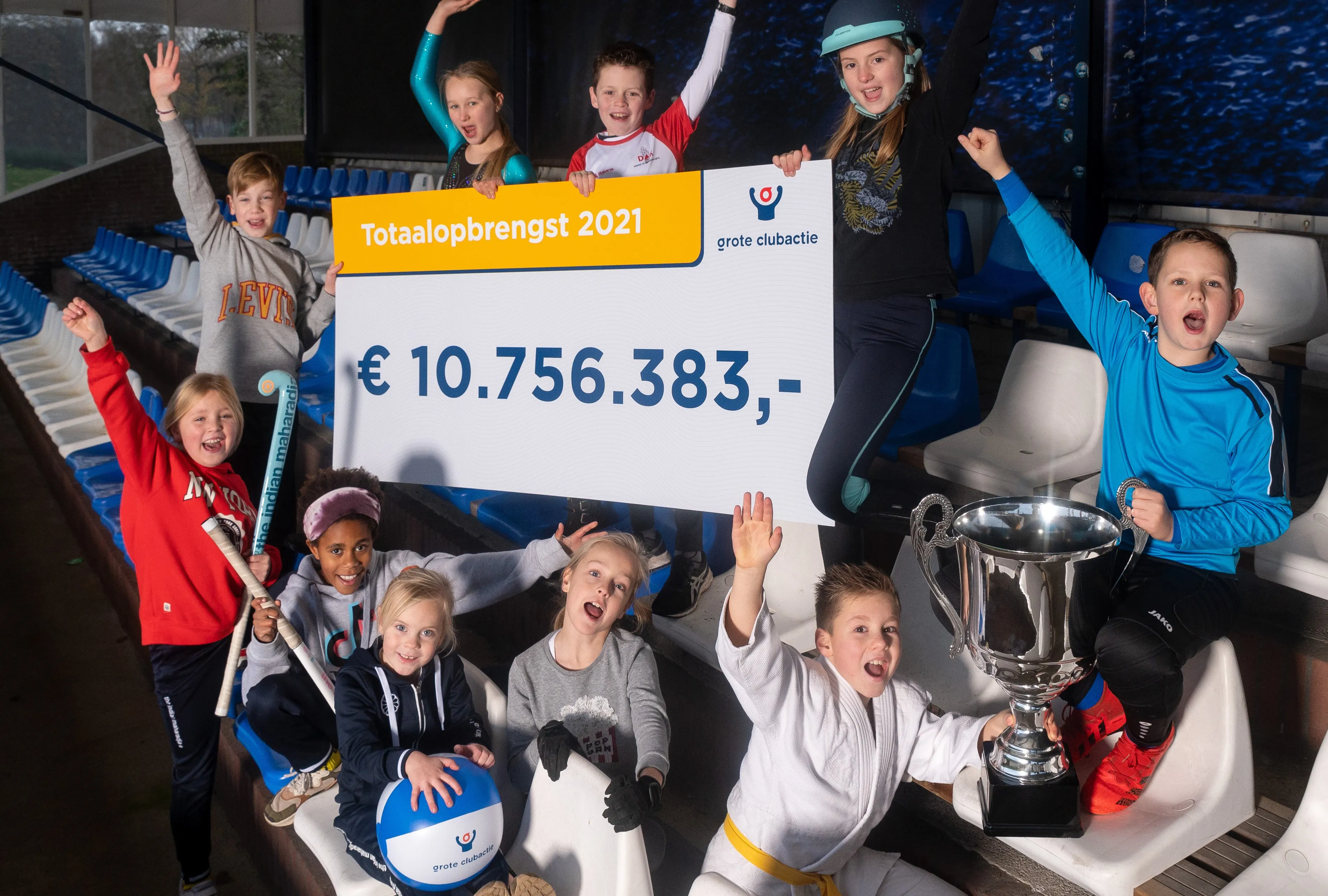 totaalopbrengst groteclubactie 2021