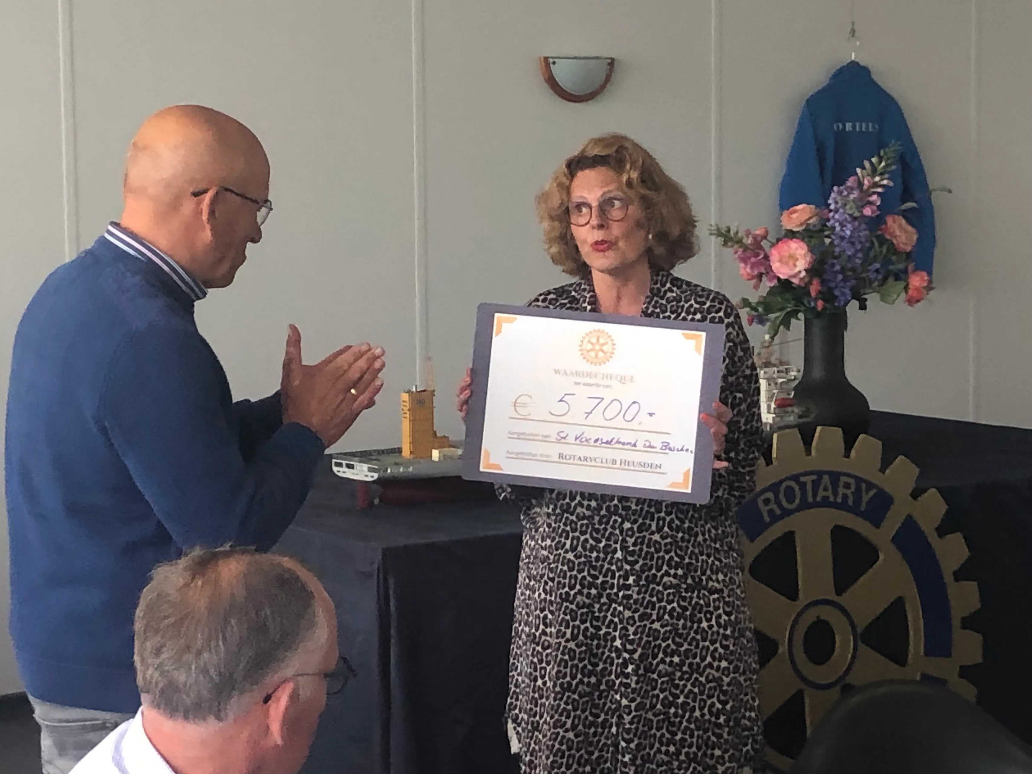 uitreiking check