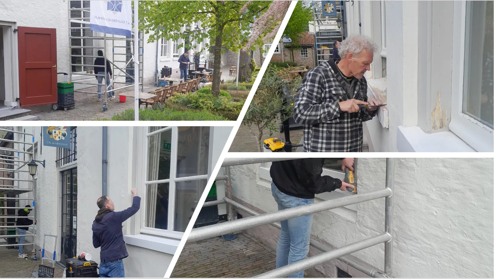 vrijwilligers aan het werk gouverneurshuis