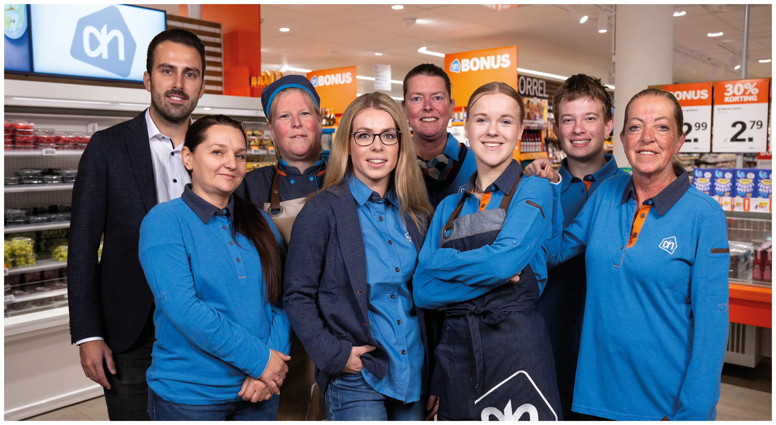 winkelteam albert heijn jan linders vlijmen foto albert heijn andries van der ree