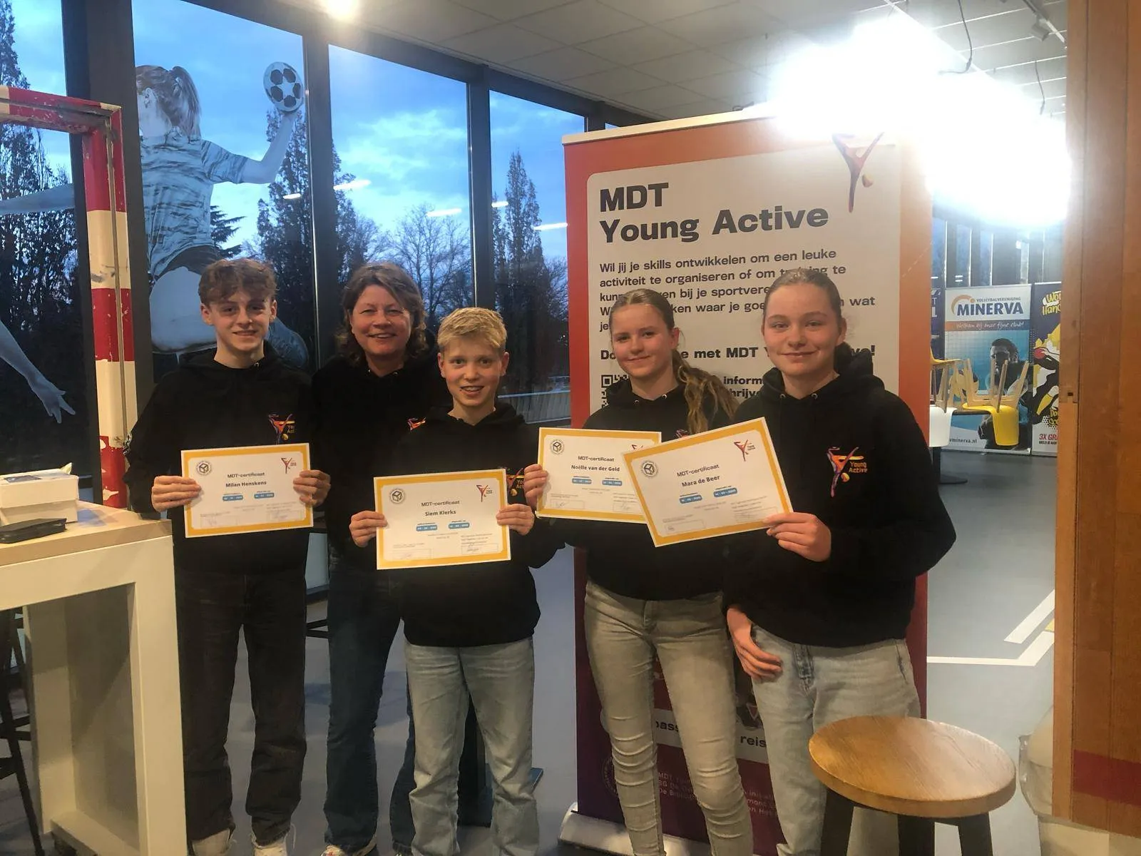 certificaatuitreiking milan siem mara noelle