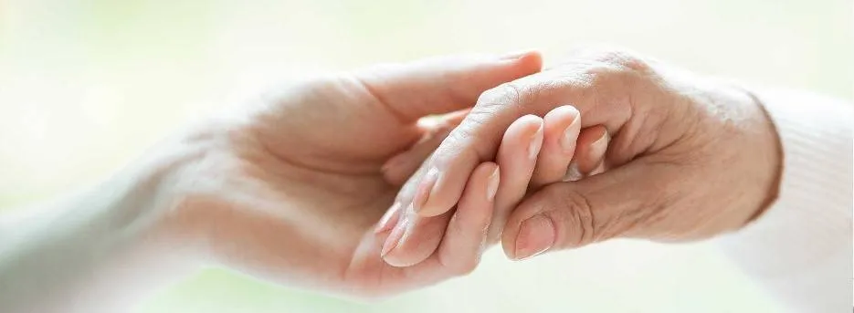 afb palliatieve zorg handen