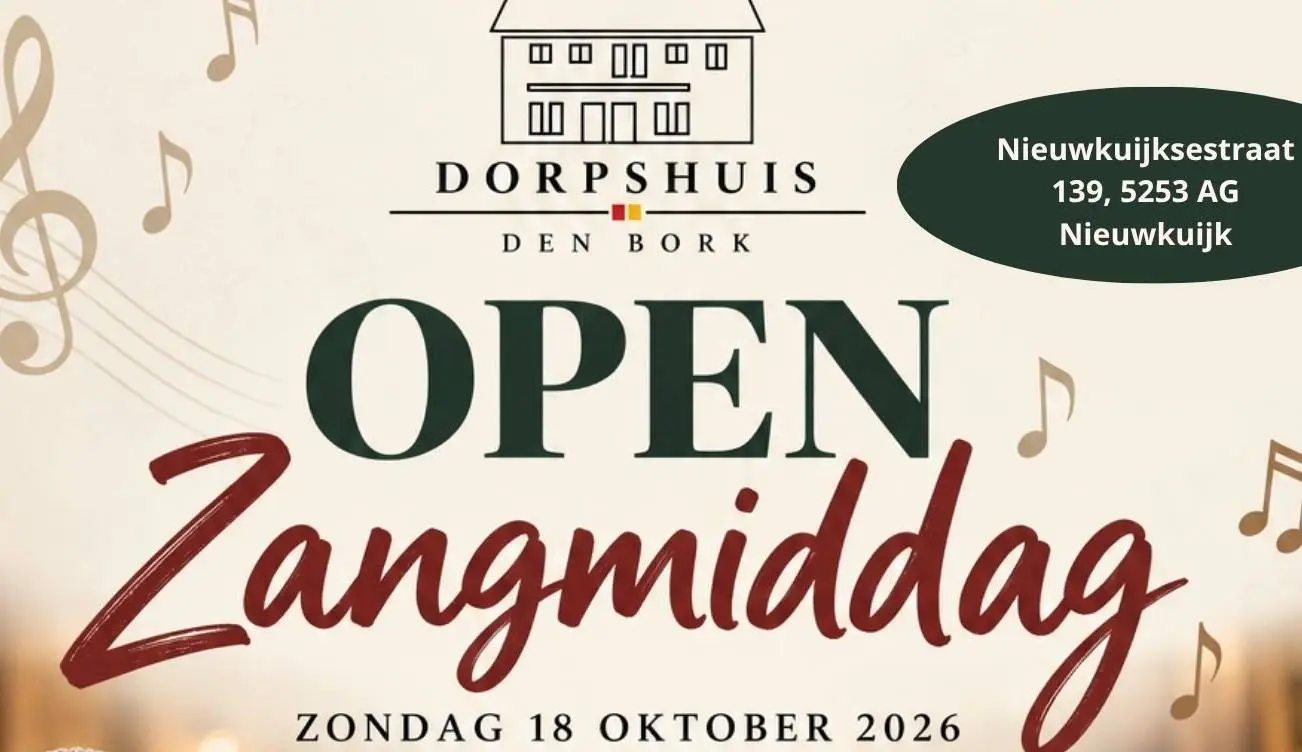 2026-10-18 Poster Open Zangmiddag D'n Bork