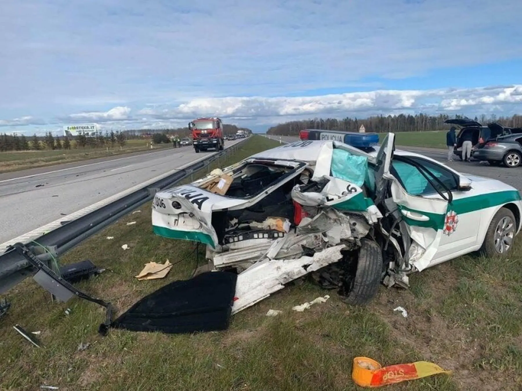 avarija autostradoje