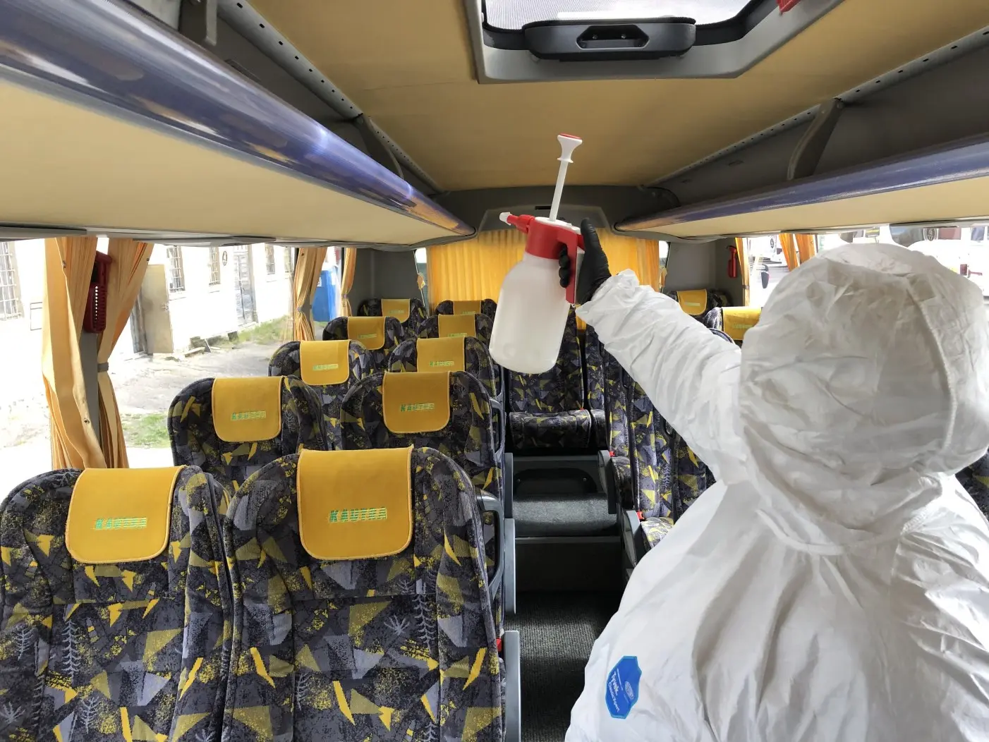 dezinfekuojami autobusai