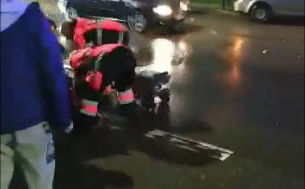 mirtinai partrenkta moteris
