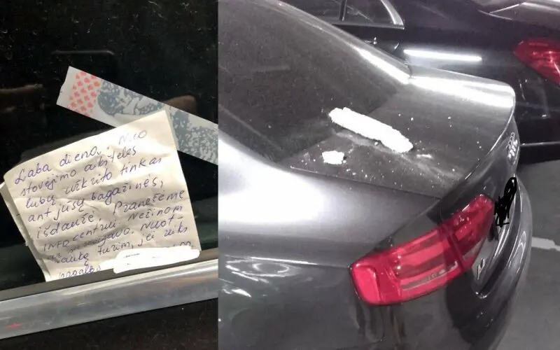 prekybos centro mega stovejimo aiksteleje ant automobilio uzkrito beto 82299915