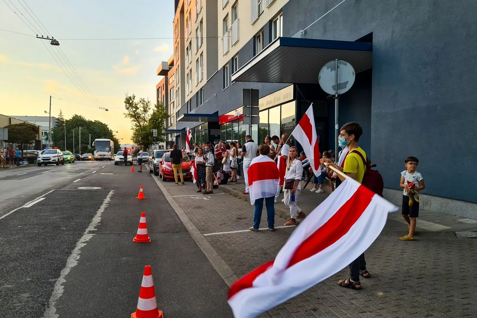 protestuotojai prie baltarusijos ambasados 84987283