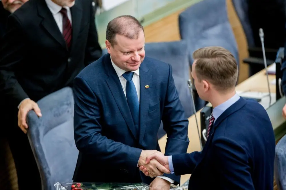 saulius skvernelis ir gabrielius landsbergis