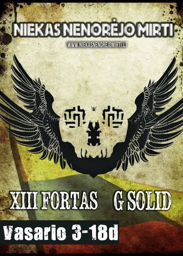 niekas nenorejo mirti plakatas