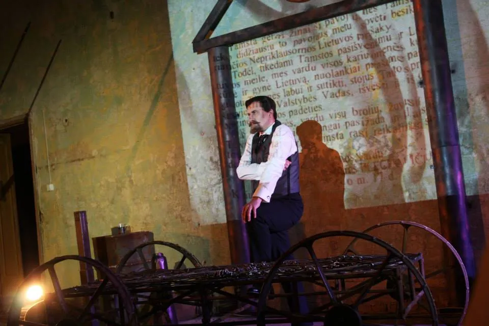 Spektaklio "Smetona" akimirka