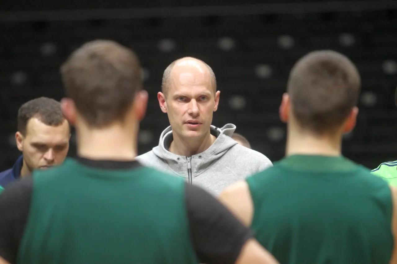 Žalgirio treneris S.Štombergas