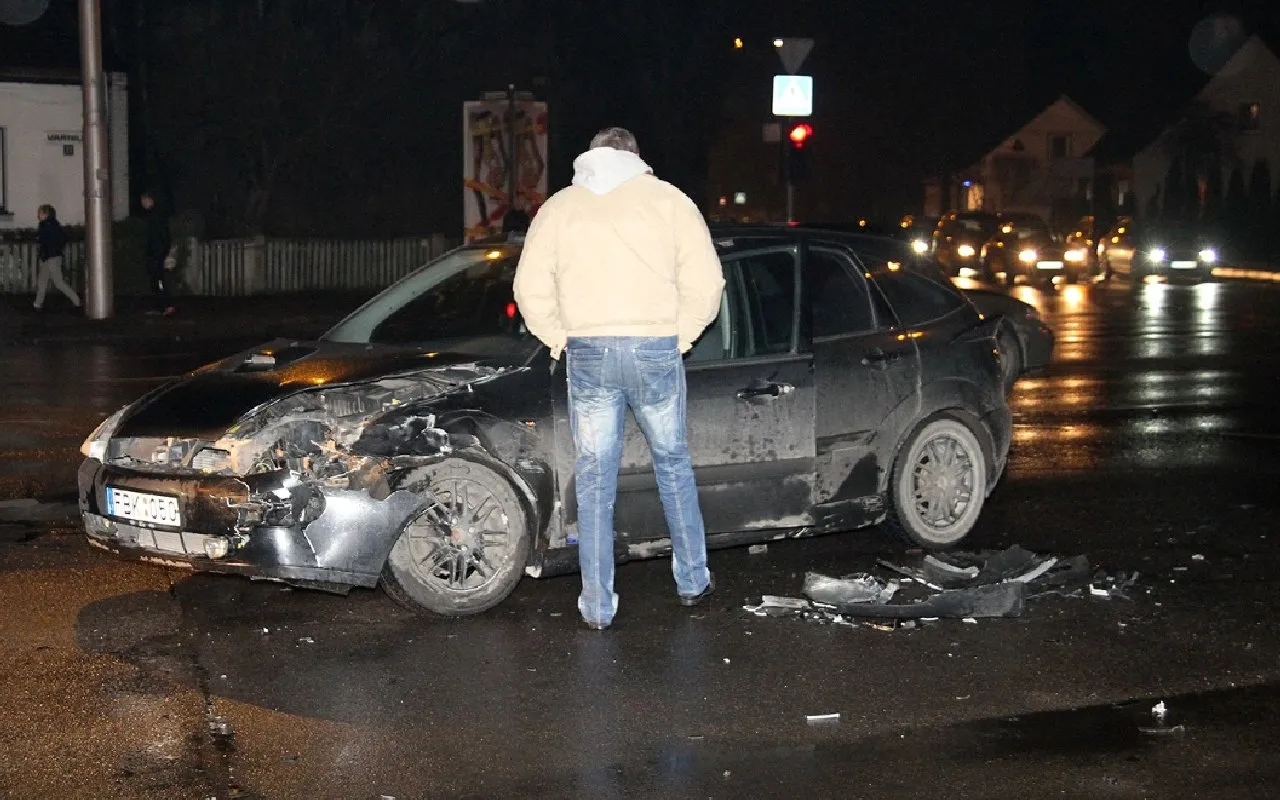 Avarija Varnių ir Panerių g. sankryžoje