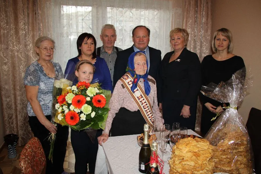 Pasveikinta šimtametė Garliavos gyventoja Anastazija Lapinskienė