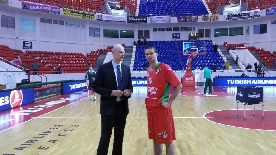 "Žalgirio" treneris S.Štombergas ir "Lokomotiv-Kuban" žaidėjas M.Kalnietis