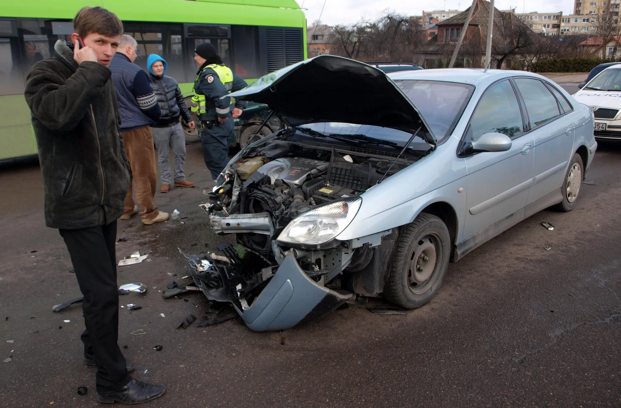 Avarija Taikos prospekto sankryžoje