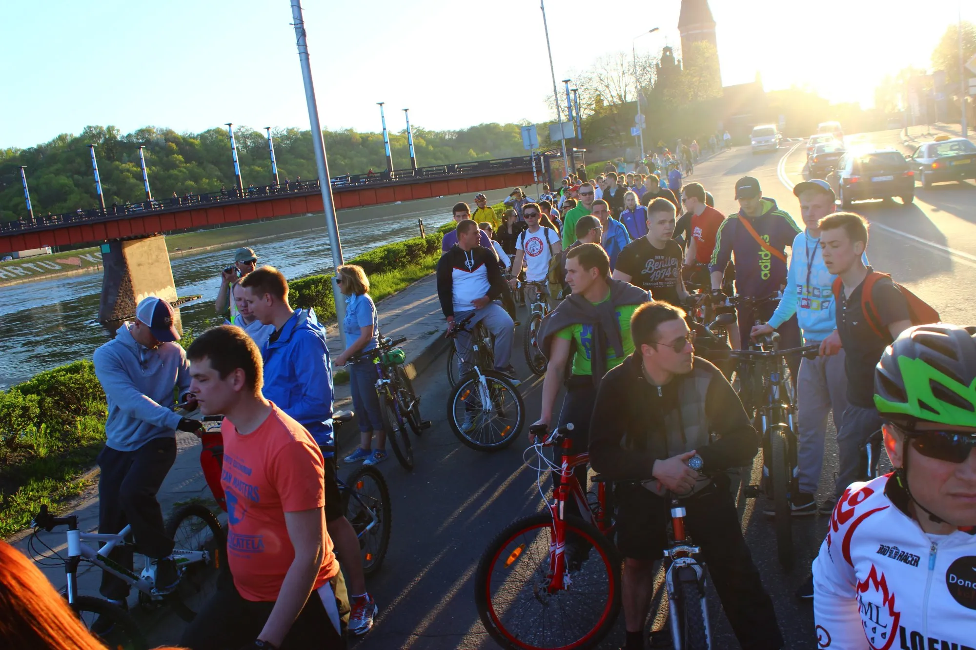 Penktadienį Kaune karaliavo dviratininkai