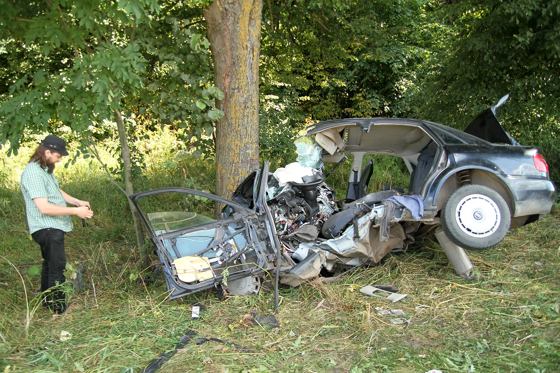 Avarijos metu žuvo žmogus