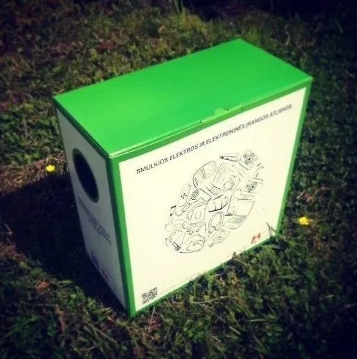 Elektroninių atliekų kauoimo dėžutė