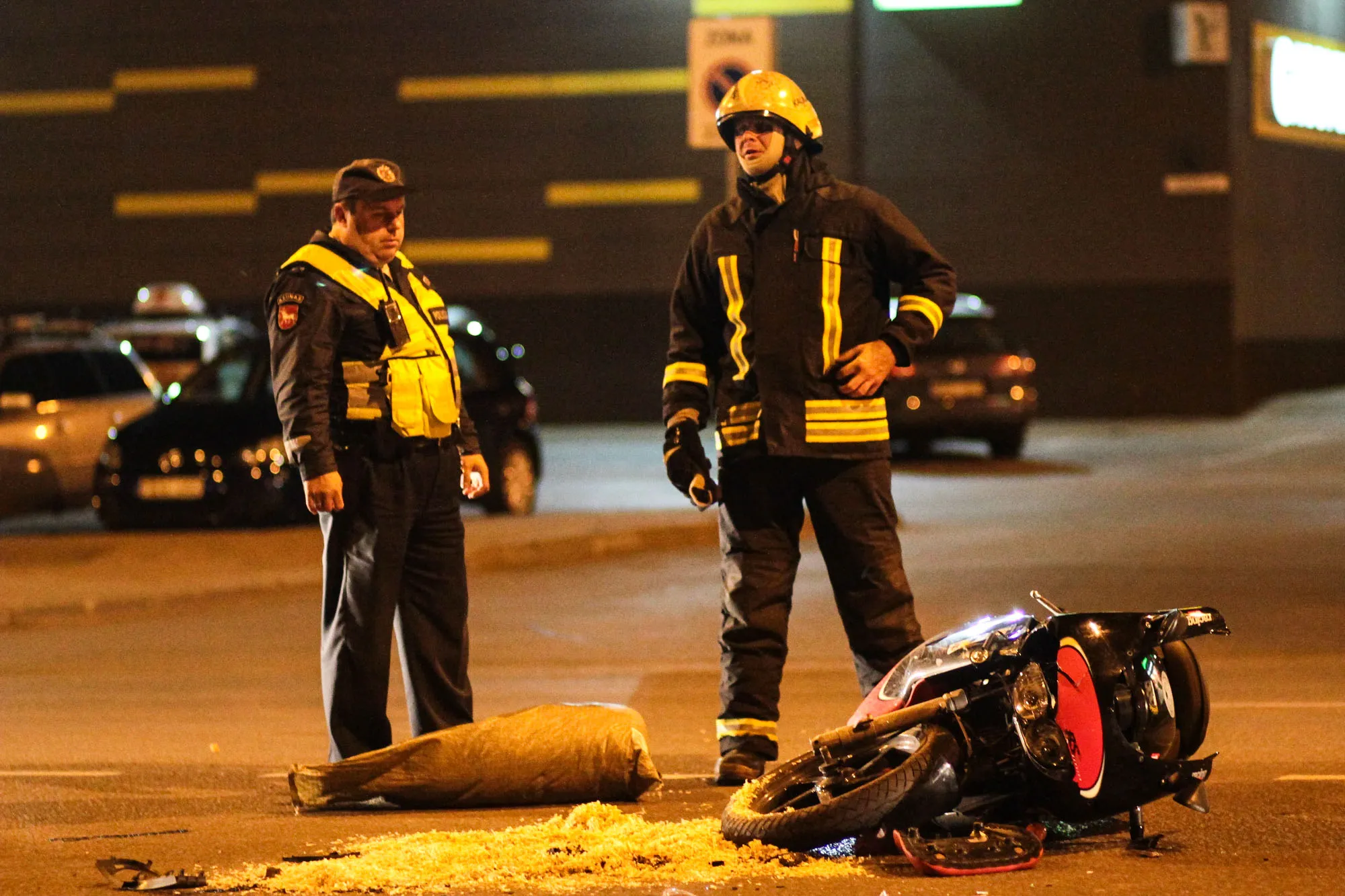 Motociklo ir automobilio avarija