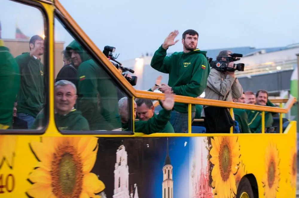 Lietuvos rinktinės krepšininkai sugrįžo į Lietuvą