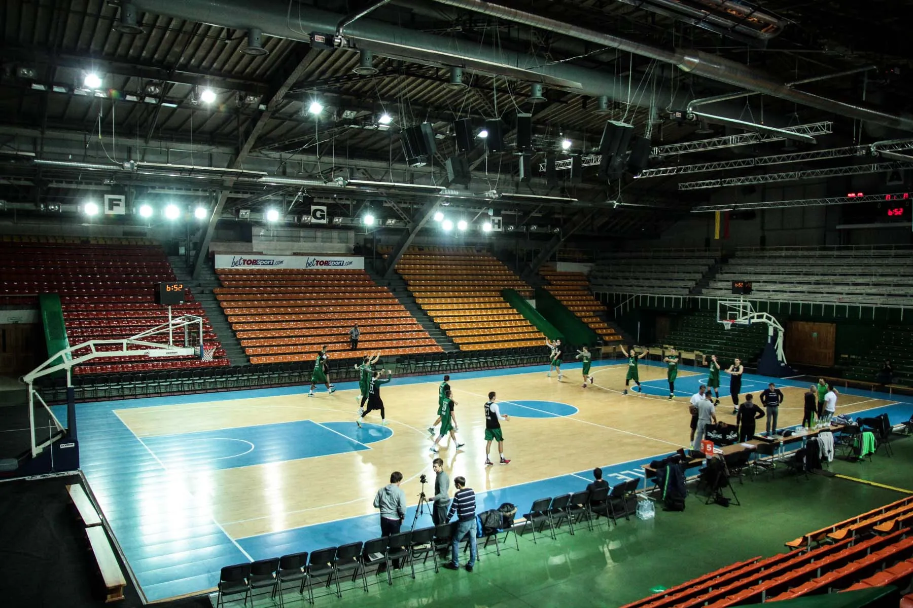 Kauno "Žalgirio" treniruotė sporto halėje