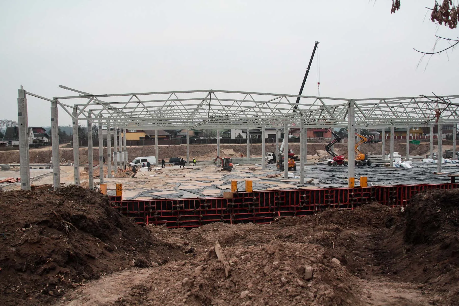 Statybos Raudondvario plente