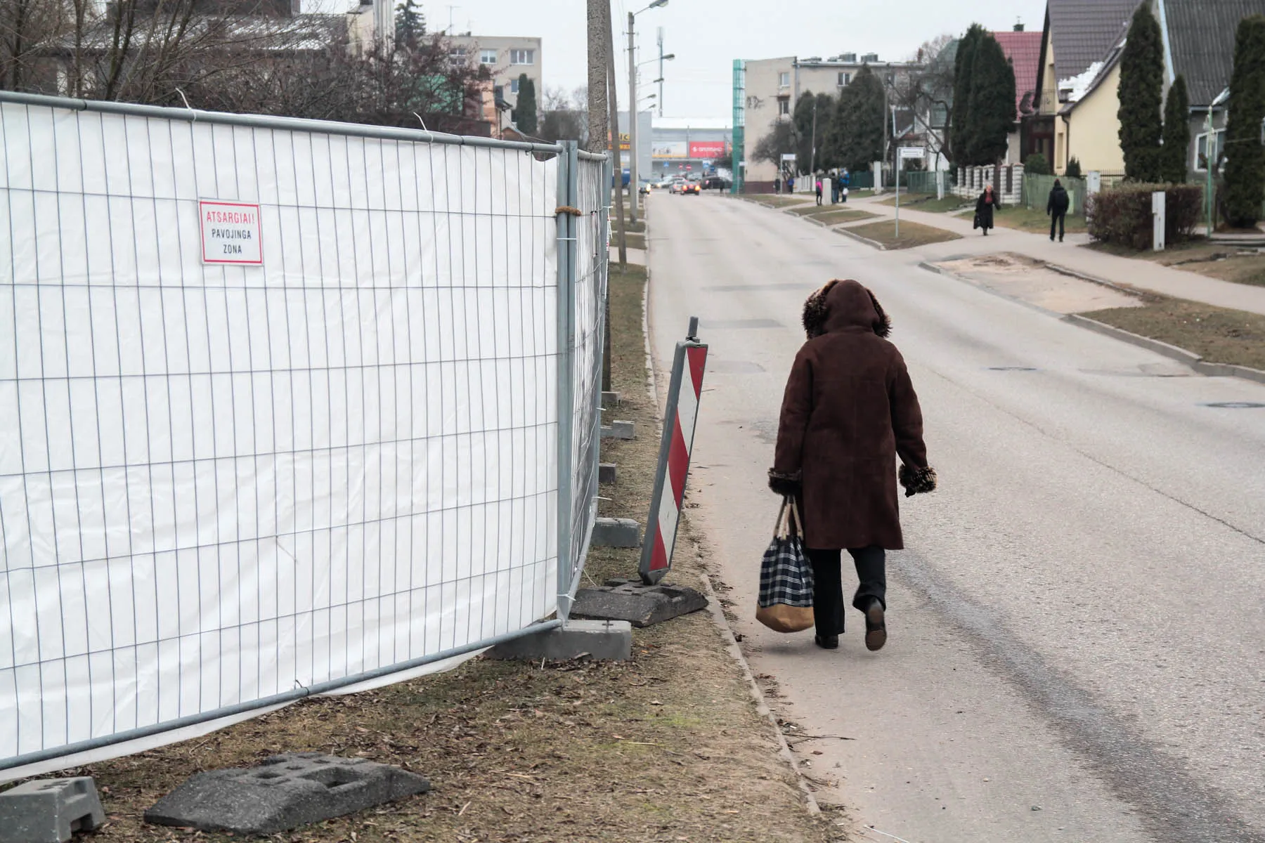 Dėl statybų pėstieji rizikuoja gyvybe