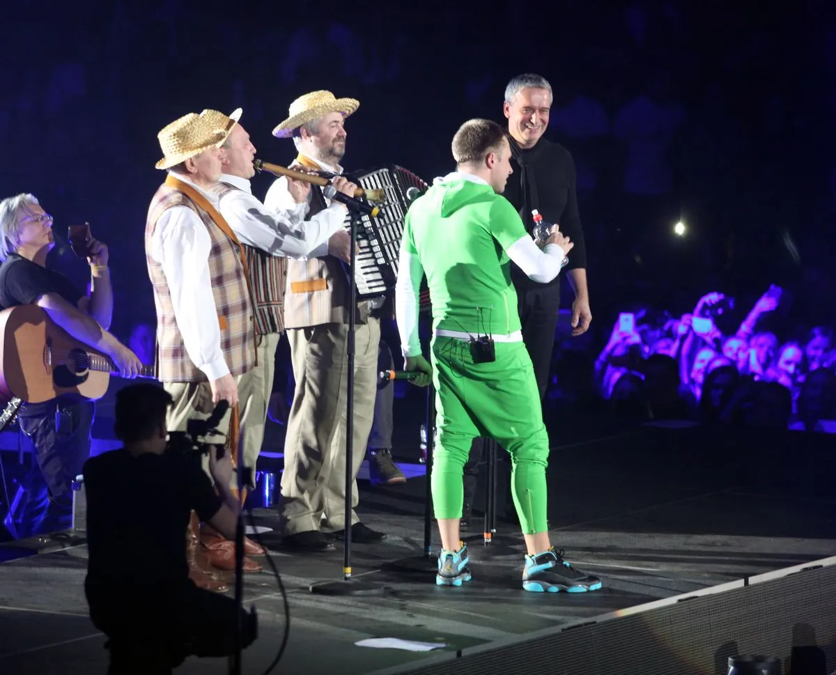 Erikas Tamašauskas SEL koncerto metu